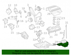 Lexus LX 98-07 engine oil pan