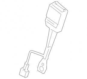 Left passenger seat belt tensioner for Cadillac ATS 13-19