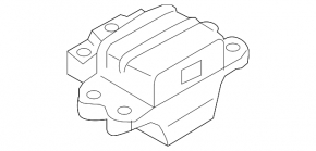 Engine mount left VW Beetle 12-13 2.0T