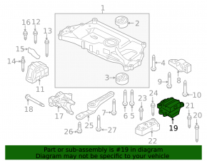 Engine mount left VW Beetle 12-13 2.0T