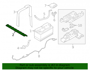 Battery Mounting Bracket for Volvo XC60 18-25 T5, T6, B5, B6