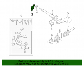 Subaru Outback 10-14 Steering Cardan Joint