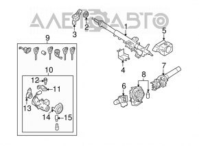 Subaru Outback 10-14 Steering Cardan Joint