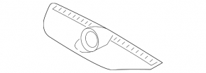Volvo XC90 16-23 upper central dashboard trim for speaker, black
