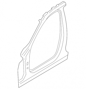 Body center pillar right BMW 3 F30 12-18 sawed off, painted 0.4mm
