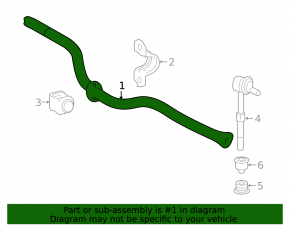 Rear stabilizer bar Lexus NX300h 15-17