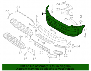 Mini Cooper Countryman F60 17-20 ALL4 front bumper
