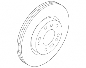 Front left brake disc Kia Optima 16-305/25mm rusty