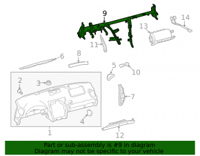 Under-torpedo pipe reinforcement Lexus IS250 IS350 06-09