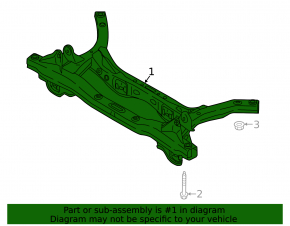 Rear subframe Hyundai Ioniq 17-22 HEV, PHEV