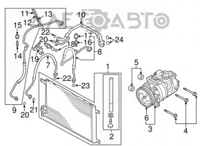 Air conditioning compressor Audi A3 8V 15-18 1.8T, 2.0T