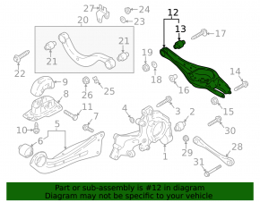 Lower control arm under the spring, rear right VW Taos 22-25