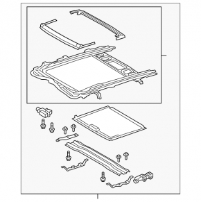 Sunroof Assembly Lexus UX200 UX250h 19-