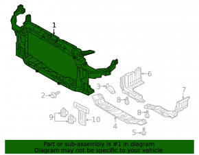 TV panel radiator Hyundai Elantra UD 11-13 dorest