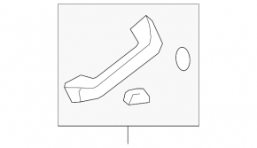 Front pillar handle left Toyota Sequoia 08-16 beige, scratches