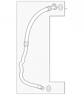 Air conditioner tube compressor-heater Acura MDX 17-18 rest