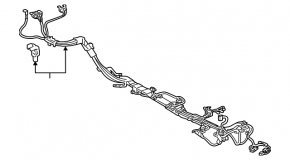 High voltage cable Lexus RX450h 16-22 through the whole body
