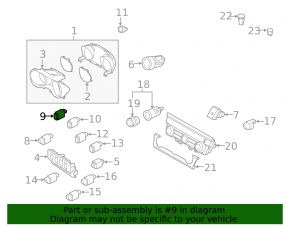 Trunk release button inside Subaru Outback 15-19