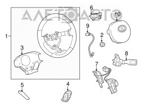 Steering wheel controls for Lexus CT200h 14-17 rest
