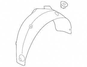 Rear right mudguard Hyundai Kona 18-23