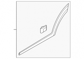 Door trim lower rear left Hyundai Tucson 16-21