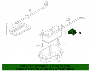 Battery terminal negative Audi Q7 4L 10-15