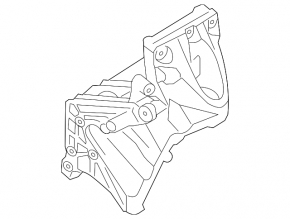 Left Engine Mount Bracket Porsche Cayenne 958 11-17 4.8 Turbo