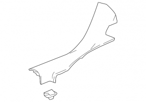 Door sill trim rear left Buick Encore 13-16 gray
