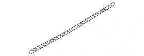 Lower grille rear bumper Porsche Cayenne 958 11-14