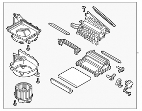 Heater assembly ventilation Hyundai Ioniq 20-22 HEV, PHEV
