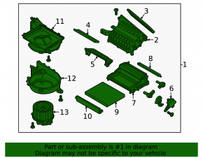 Heater assembly ventilation Hyundai Ioniq 20-22 HEV, PHEV