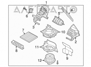 Motor heater fan Hyundai Veloster 12-17