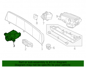 Kia EV6 22-24 cabin air temperature sensor