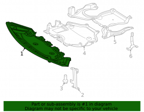 Front bumper protection Mercedes GLC 300/350e/43 16-22