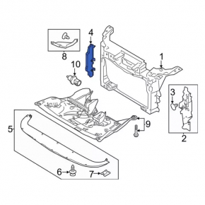 Engine protection side left Ford Flex 09-12 prerest