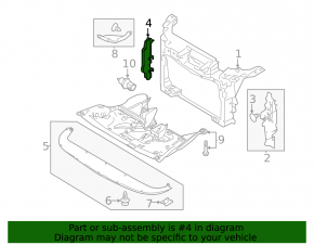 Engine protection side left Ford Flex 09-12 prerest