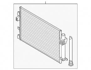 Air conditioning condenser radiator Ford Focus mk3 11-14 2.0 prerest