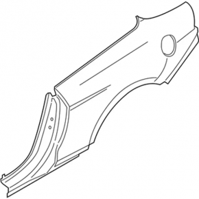 Quarter wing rear left Ford Mustang mk6 15-23 convertible