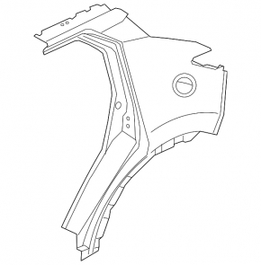 Quarter wing rear right Nissan Kicks 18-24