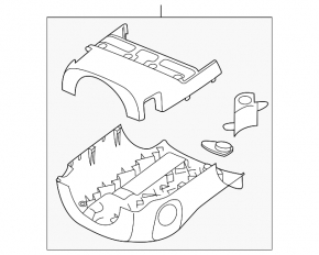 Mazda CX-7 06-09 steering column surround