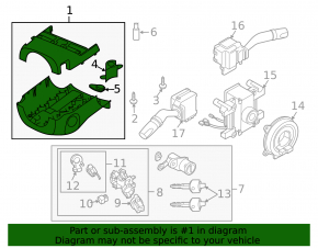Mazda CX-7 06-09 steering column surround