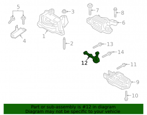 Ford Escape MK4 20-24 1.5T FWD Rear Engine Mount Bracket