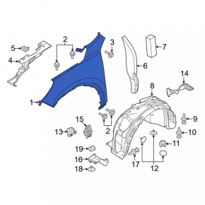 Front left wing Ford Escape MK4 20-24