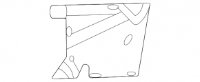 Converter bracket Ford Escape MK4 20-22 hybrid