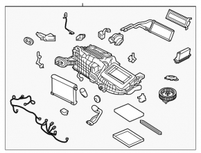 Heater assembly for Jaguar F-Pace X761 18-21