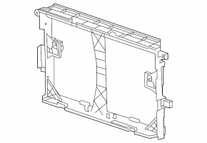 Frame for mounting radiators Chevrolet Volt 11-15 plastic