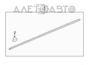 Left threshold Chevrolet Equinox 10-15 prerest