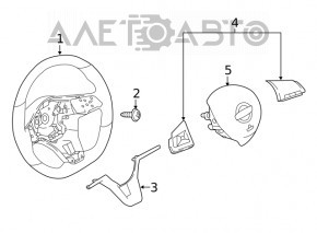 Nissan Kicks 21-24 steering wheel control buttons