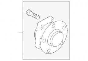 Front left hub for Subaru BRZ 13-20