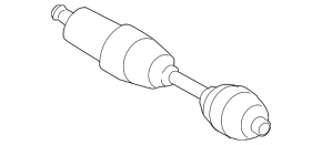 Front left axle shaft BMW X3 G01 18-24 AWD